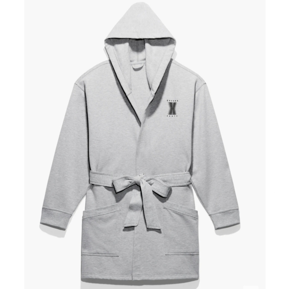 Savage X Fenty Grey Hooded Robe